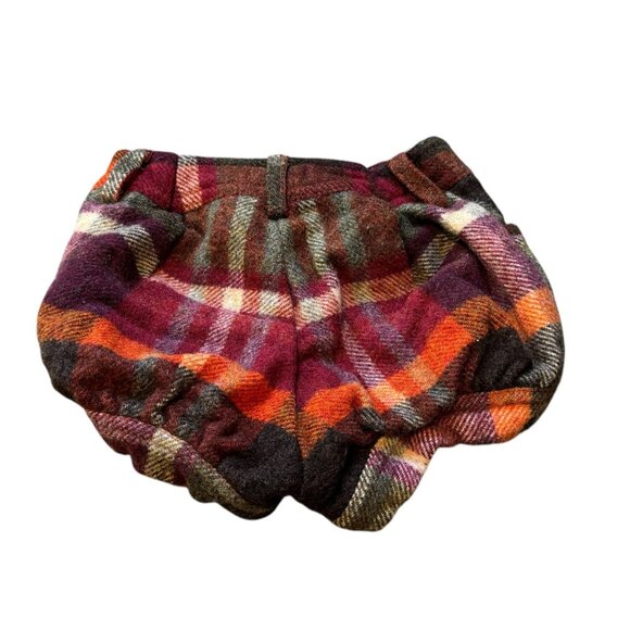 Plaid Bubble Shorts By Petit Confection 3T 100% Polyester Shell & Cotton Lining - Picture 3 of 5